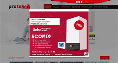 Desktop Screenshot of pro-teknik.com.tr
